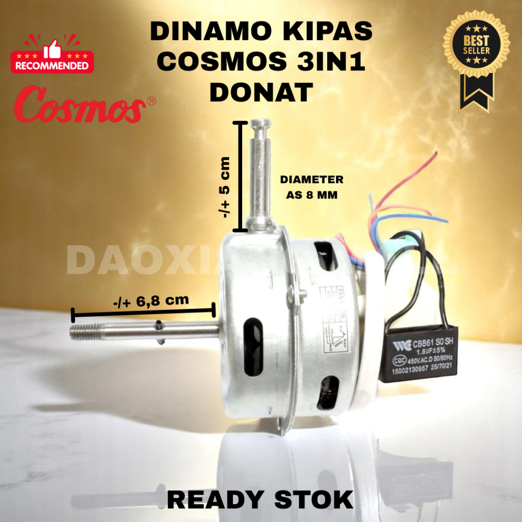DINAMO KIPAS ANGIN COSMOS 3IN1 MODEL DONAT/MOTOR KIPAS ANGIN COSMOS WADESTA 3in1