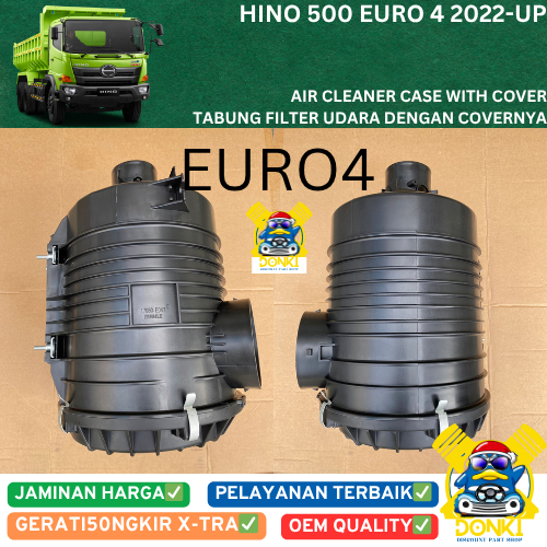 TABUNG SARINGAN HAWA FILTER UDARA KOMPLIT TUTUP HINO 500 LOHAN JEMBER ROBOT EURO 4 2022 UP FG FM SG 