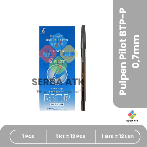 

[12 pcs] Pulpen/Pen Pilot BTP-P fine point 0,7mm ballpen