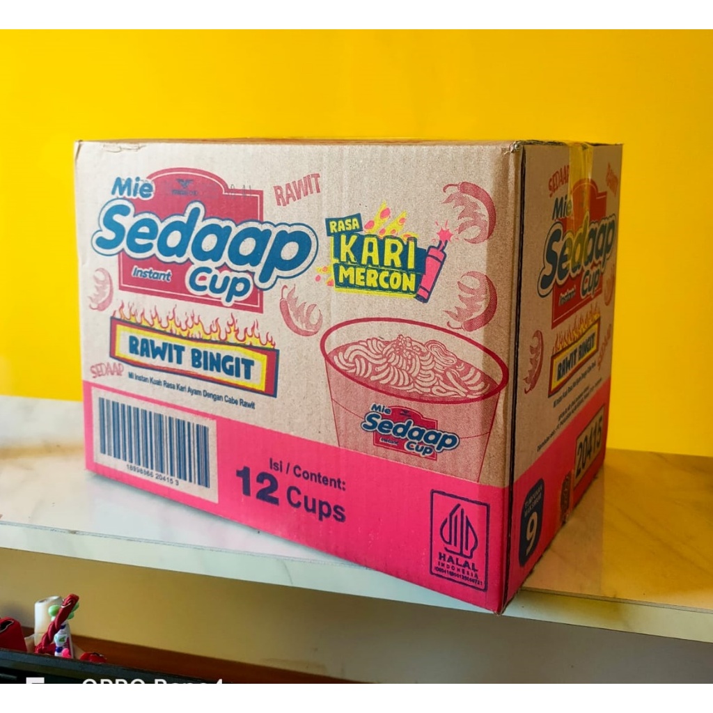 

1 Dus Mie Sedaap Cup kuah/goreng isi 12 cup