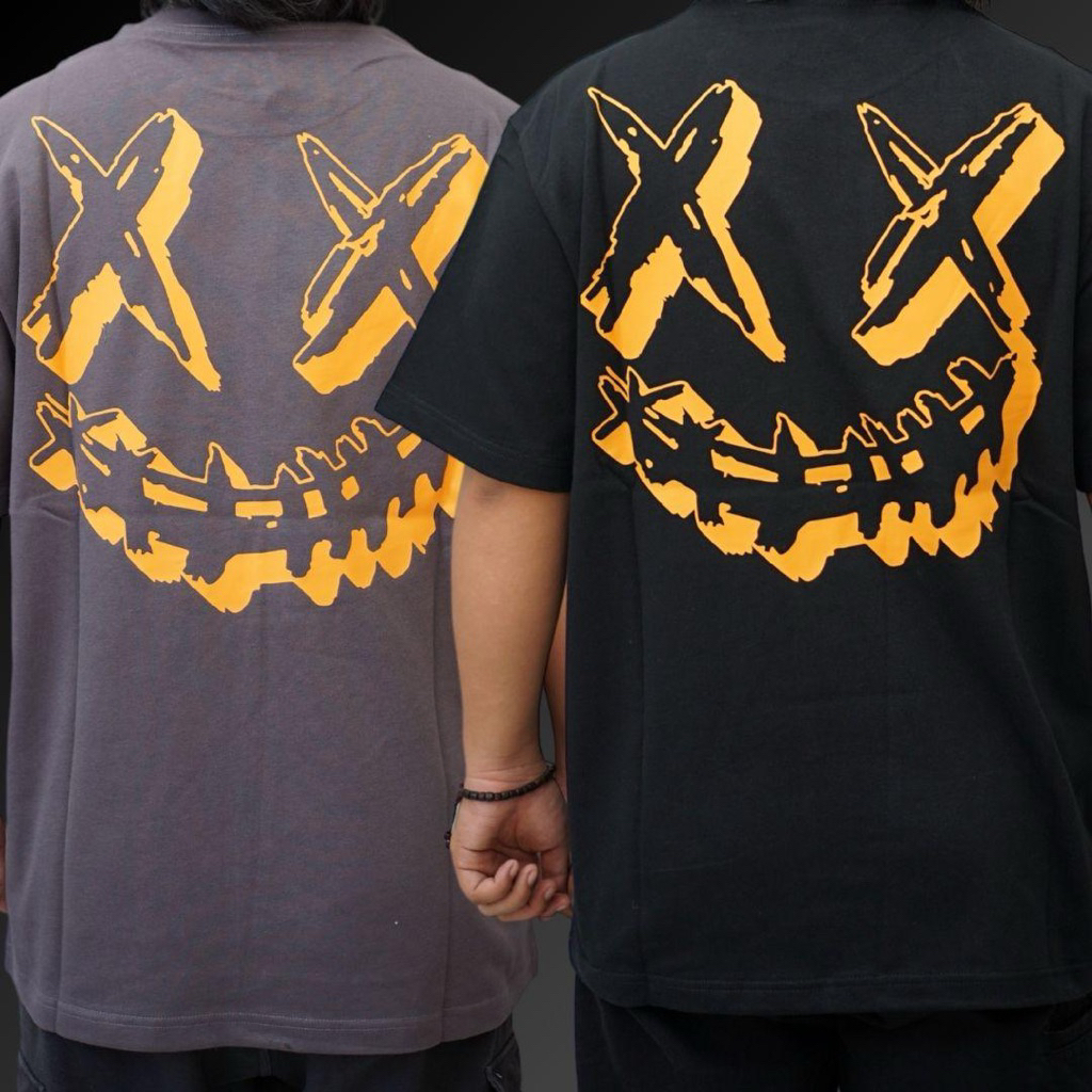 Ric Ricky Is Clown Vintage Tear Smiley Face Tee Original / Kaos Rickyisclown Authentic