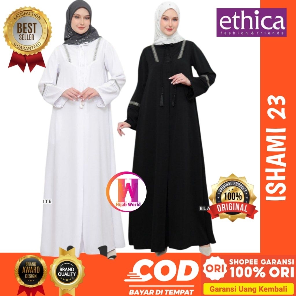ETHICA Abaya Haji dan Umrah Ishami 23 Ethica Original - Baju Gamis Haji dan Umrah -Gamis Haji dan Um