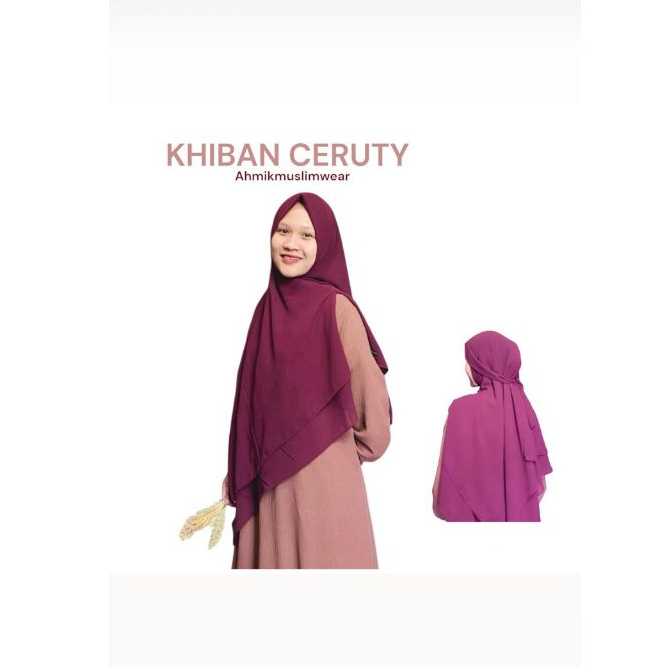 Pasmina Bandana ceruty babydoll khiban khimar bandana set cadar