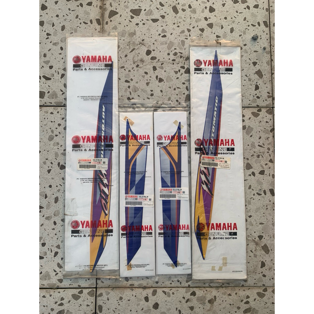 STRIPING MIO SPORTY BIRU ORIGINAL