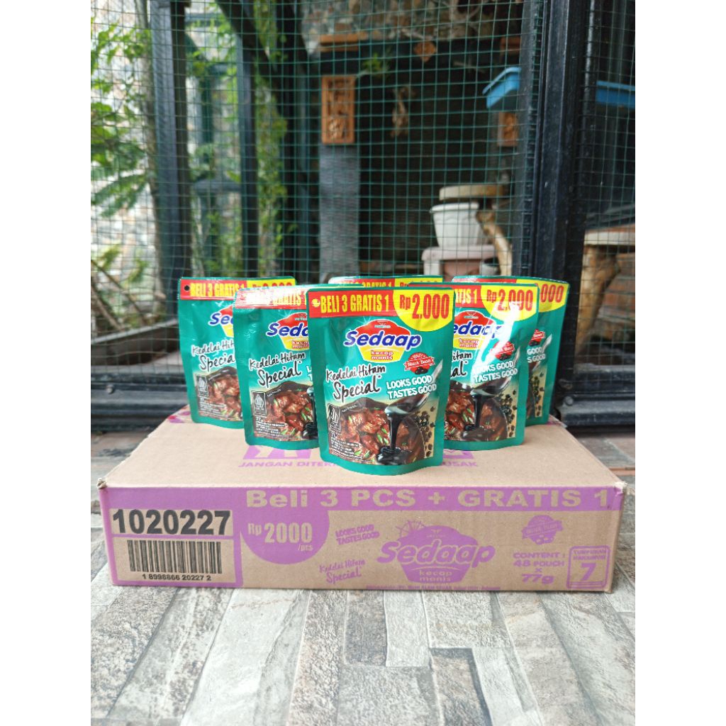 

PROMO Kecap Sedaap Kedelai Hitam Pilihan 77g 24Pouch
