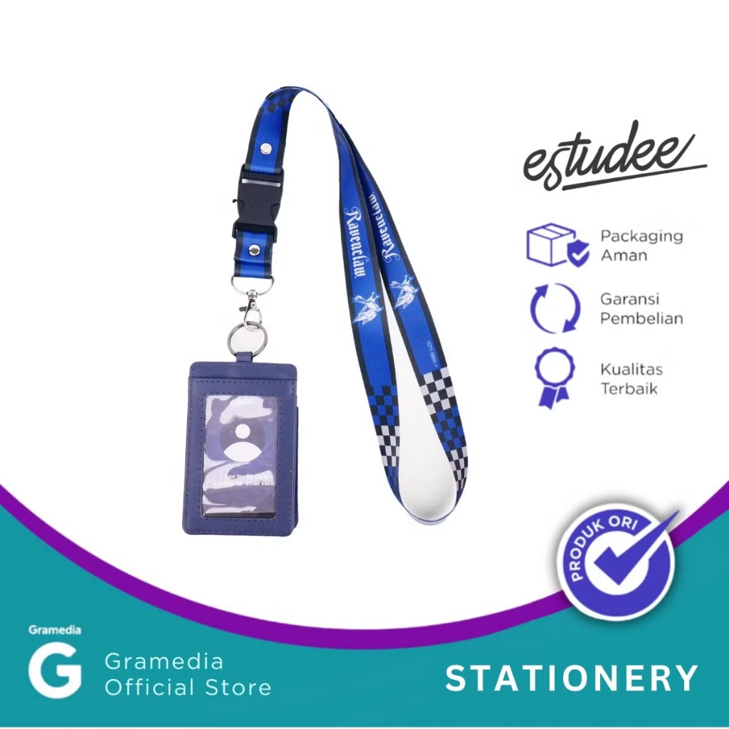 

Gramedia Karawaci - Estudee Mini Pouch + Lanyard Harry Potter Ravenclaw