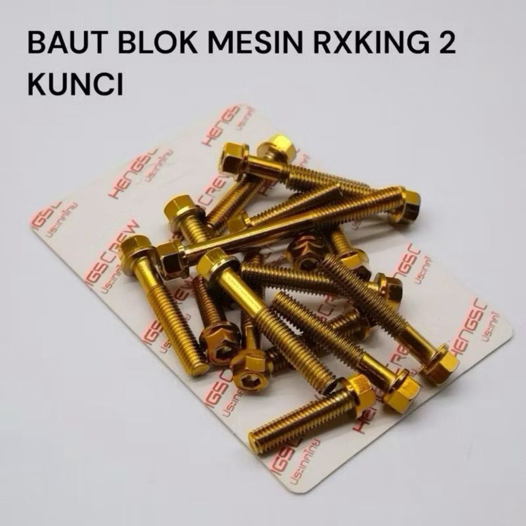 BAUT PROBOLT BLOK MESIN MODEL 2KUNCI MOTOR YAMAHA RX KING OLD RX KING NEW RXZ