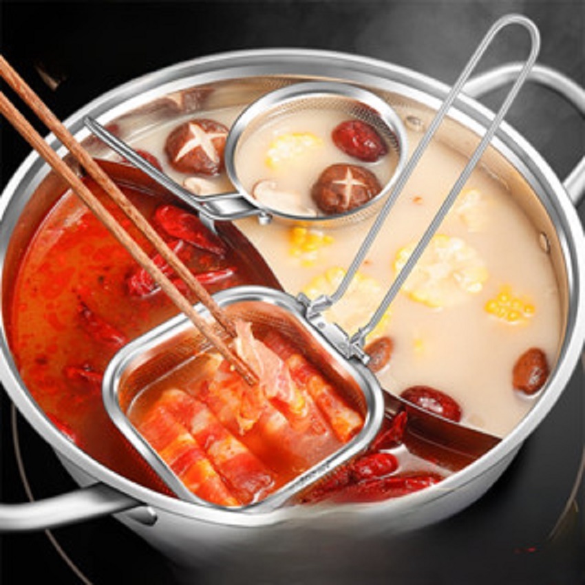 Saringan Steamboat Stainless steel Alat Tirisan Makanan Shabu shabu