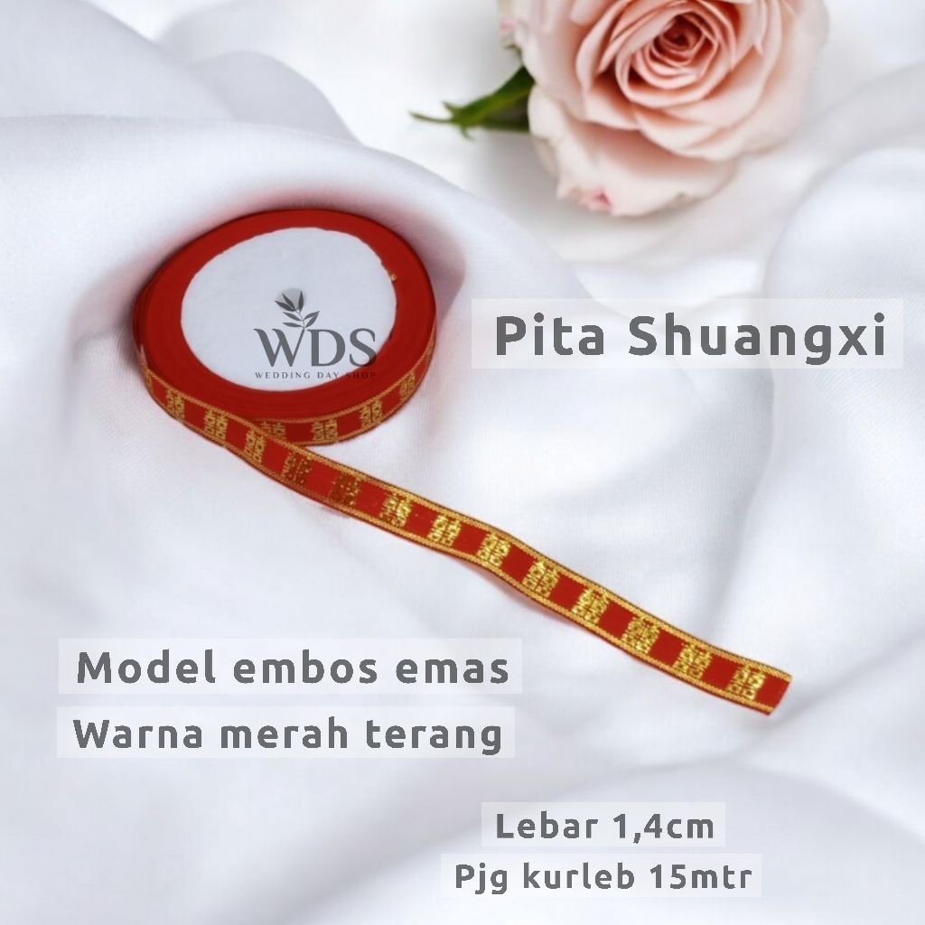 

WDS PITA SHUANGXI SANGJIT WEDDING EMBOS EMAS MERAH TERANG