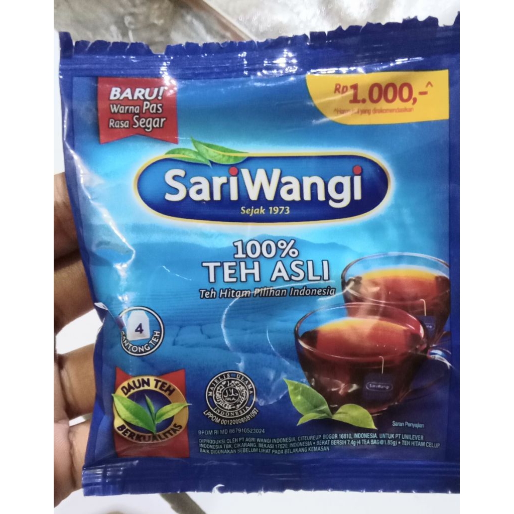 

sariwangi saset per rcng isi 6 pcs putus2x