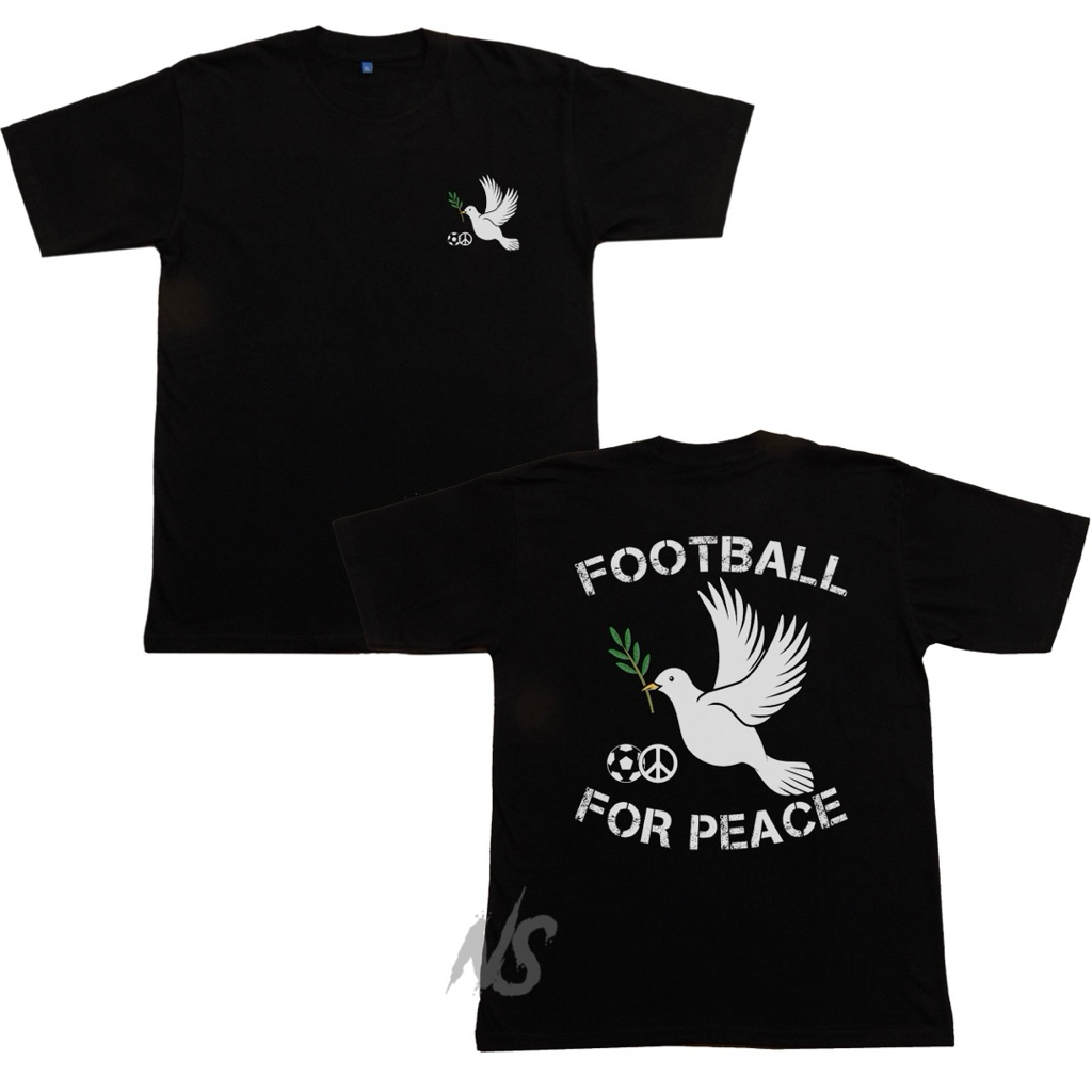 T-shirt FOOTBALL FOR PEACE / Kaos Casual Ultras Hooligans / Baju Punk Football Cewe Cowo