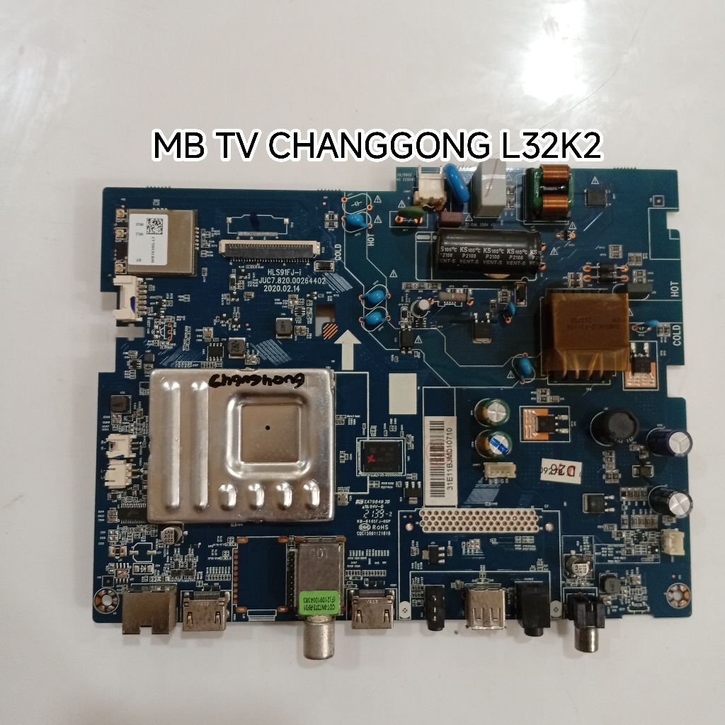 MB TV CHANGHONG L32K2 MAINBOARD MOTHERBOARD MESIN TV CHANGHONG L32K2