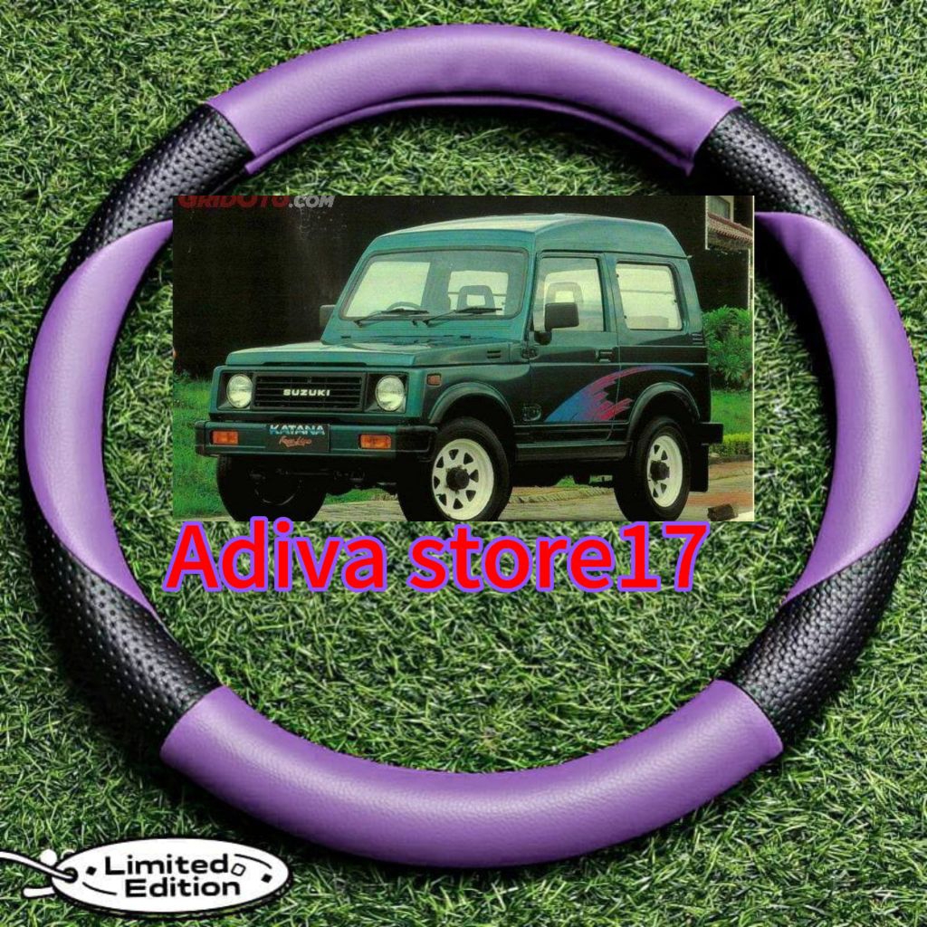 sarung stir mobil suzuki katana,cover stir mobil katana,pelindung stir mobil suzuki katana motip sab