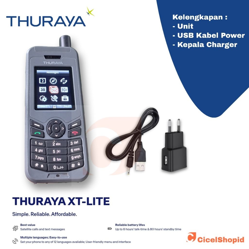 Handphone Hp Telepon Satelit THURAYA XT LITE Garansi