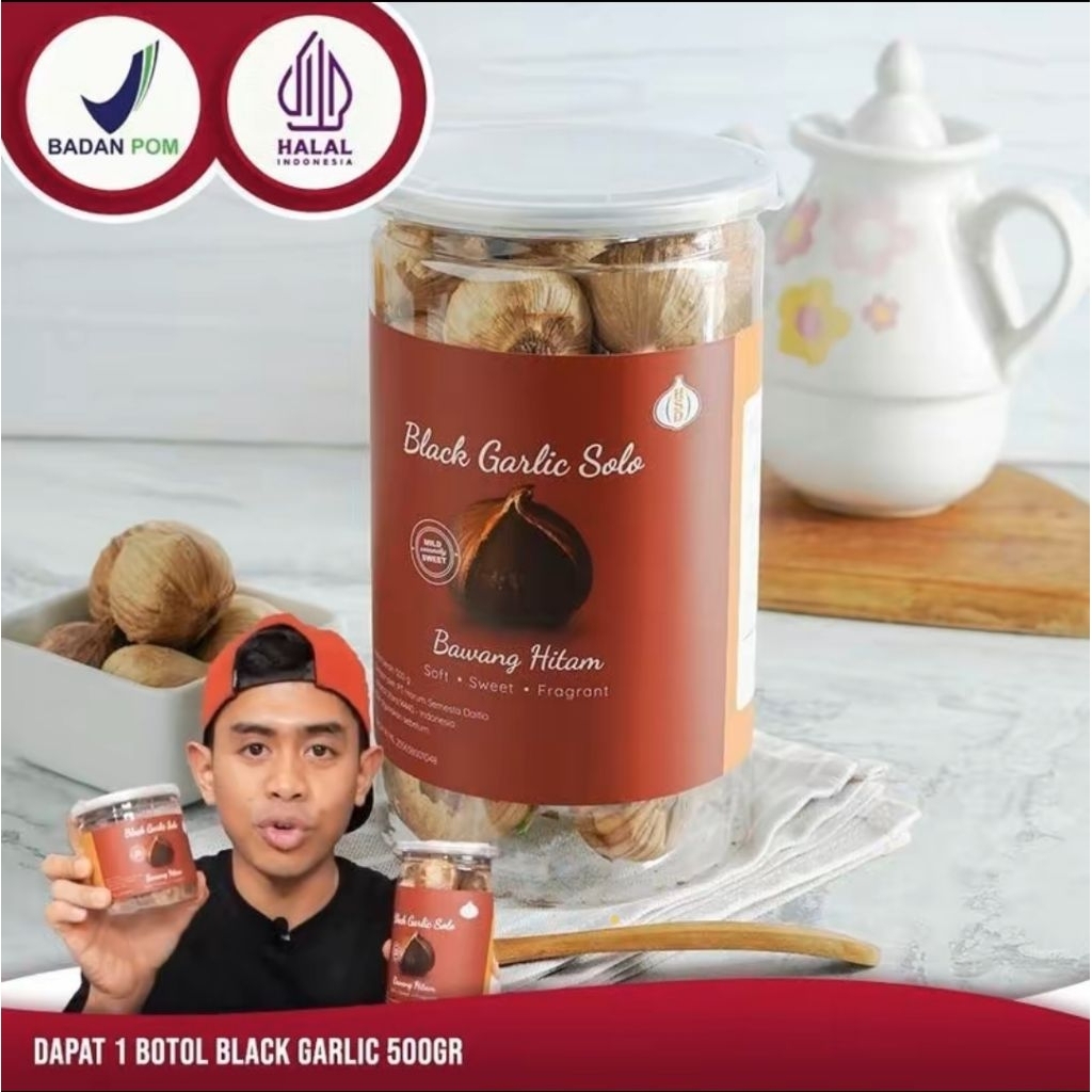 

【LAGI MURAH】Bawang Hitam HSD 500 Gr Premium Spices Qc, 1 Botol Bawang Hitam