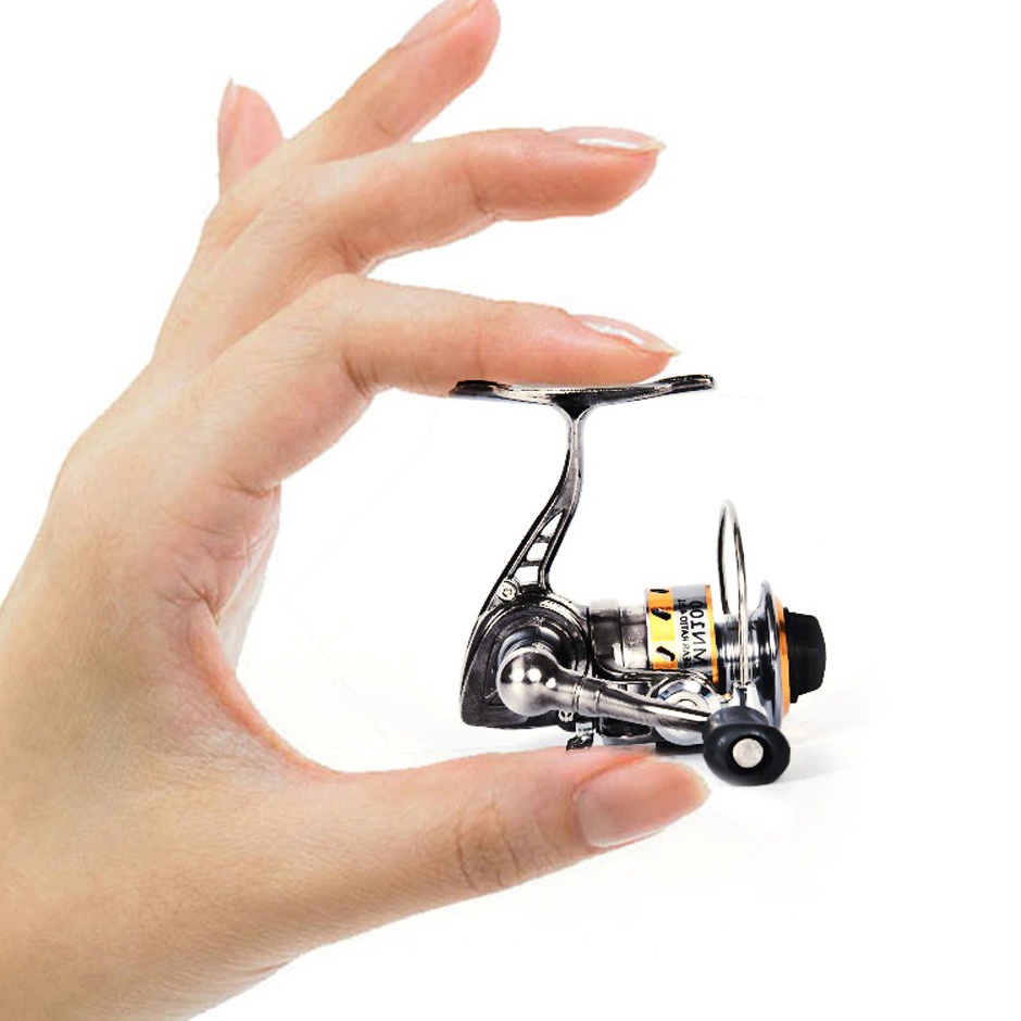 COD   Reel Pancing Mini Rill Mini Reel Pancing Murah Reel Pancing Mini Spinning 431 Gear Ratio BB 12