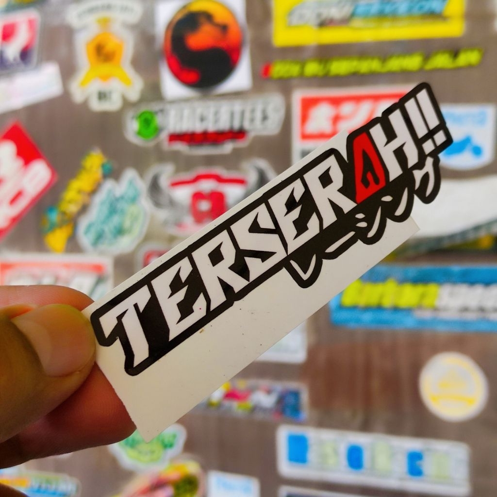 

stiker terserah glossy