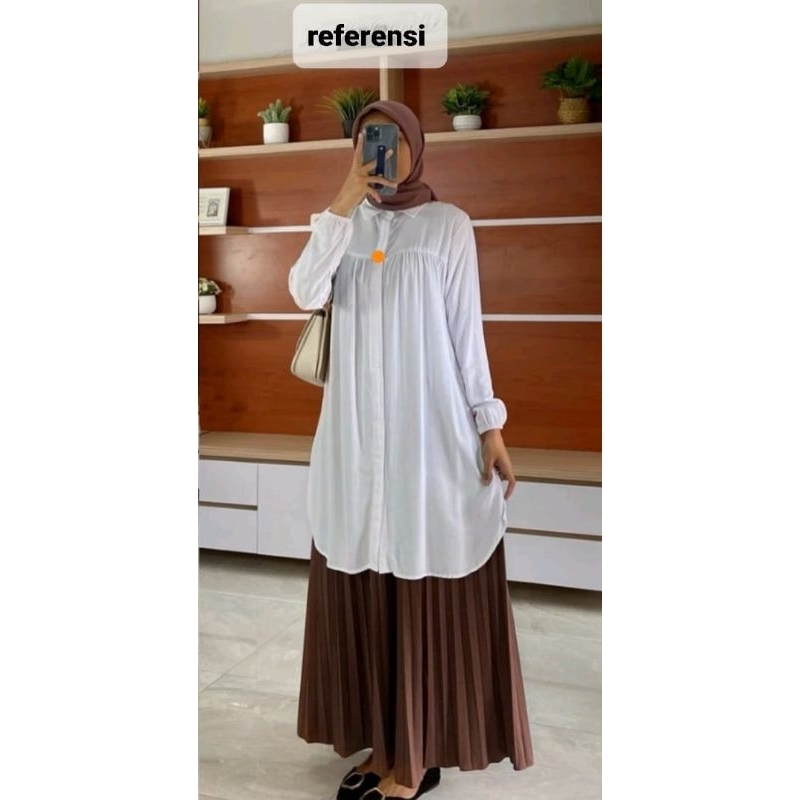 TUNIK SHIREN BAHAN RAYON TWIL/TUNIK POLOS/TUNIK CANTIK/TUNIK MURAH