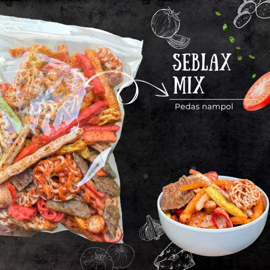 

Krupuk Seblax Mix Pedas Nampol