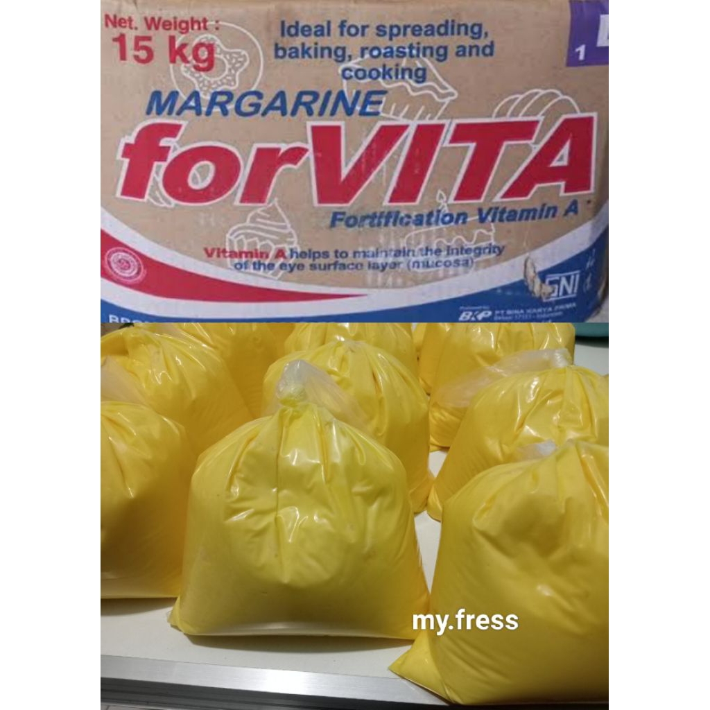 

MARGARIN mentega FORVITA kiloan 500gr premium Fress vitamin A