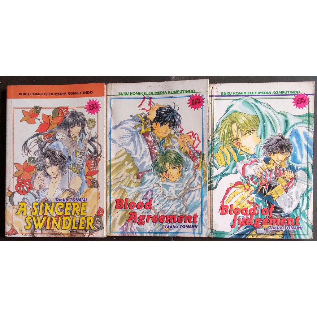 Komik Seri Misteri By Taeko Tonami/Komik A Sincere Swindler/Komik Blood Agreement/Komik Blood of Jud