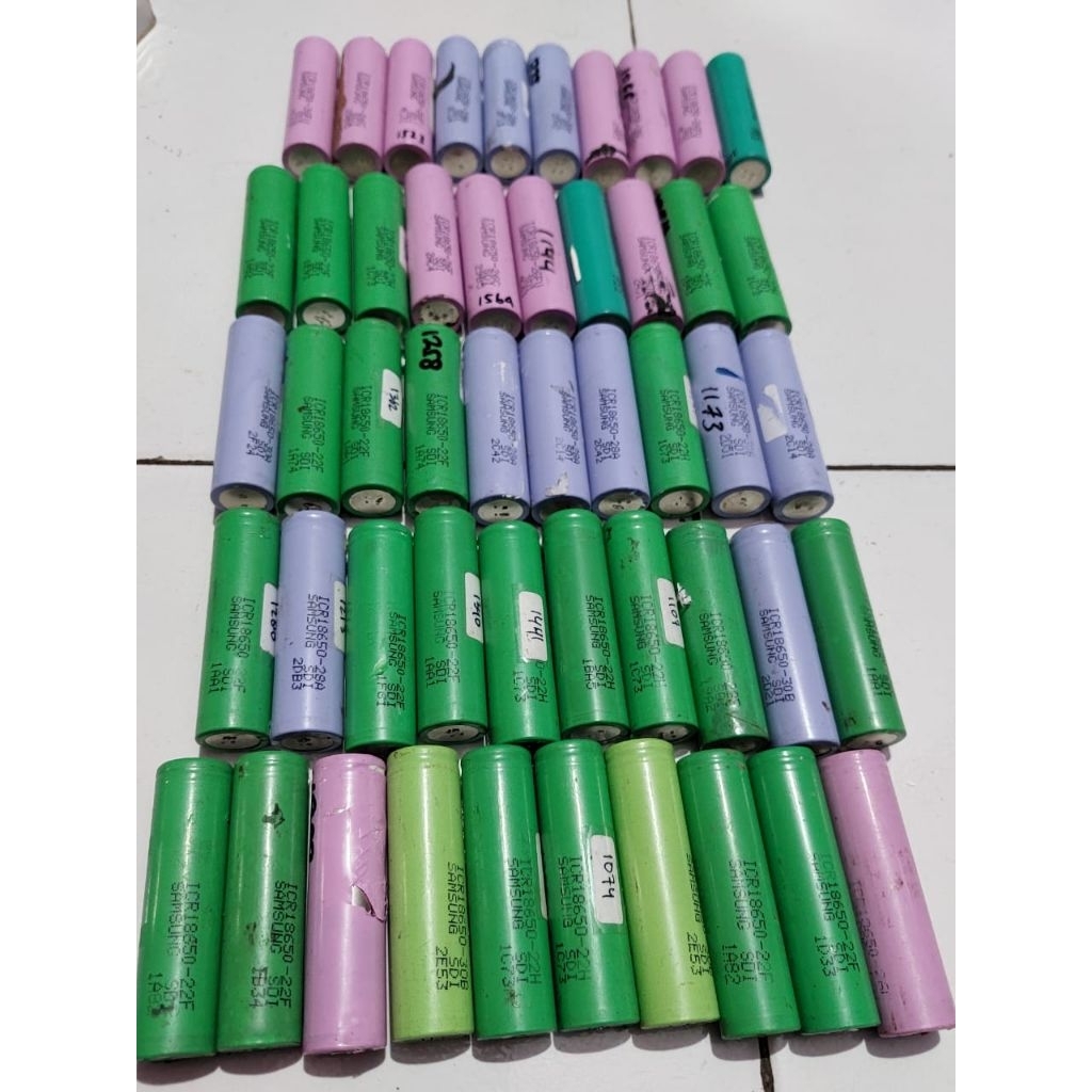 Batree Bekas Laptop copotan SAMSUNG ICR 18650