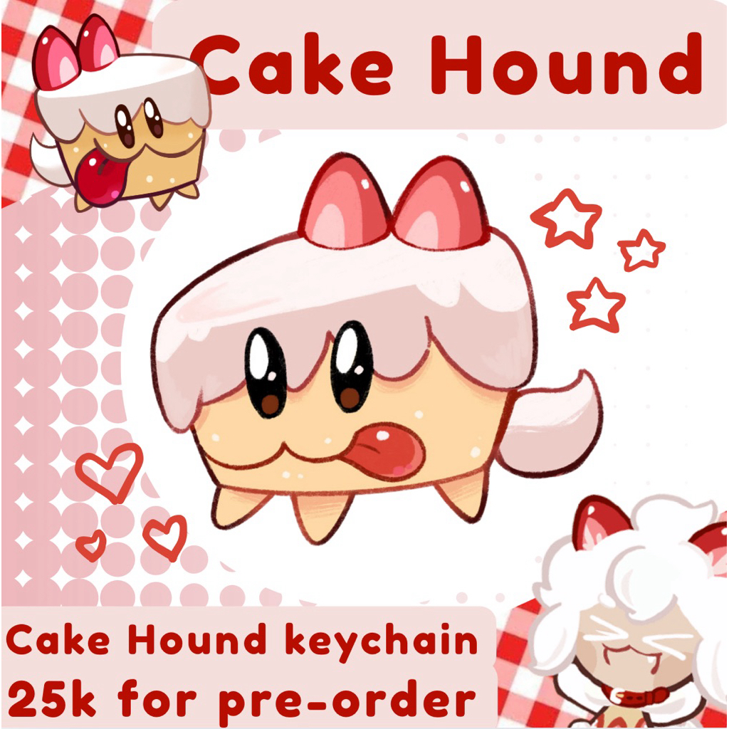 Cake hound acrylic keychain cookie run