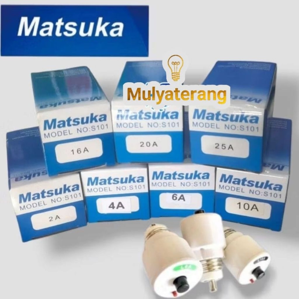 Sekring Otomatis Matsuka 2A 4A 6A 10A 16A 20A 25A