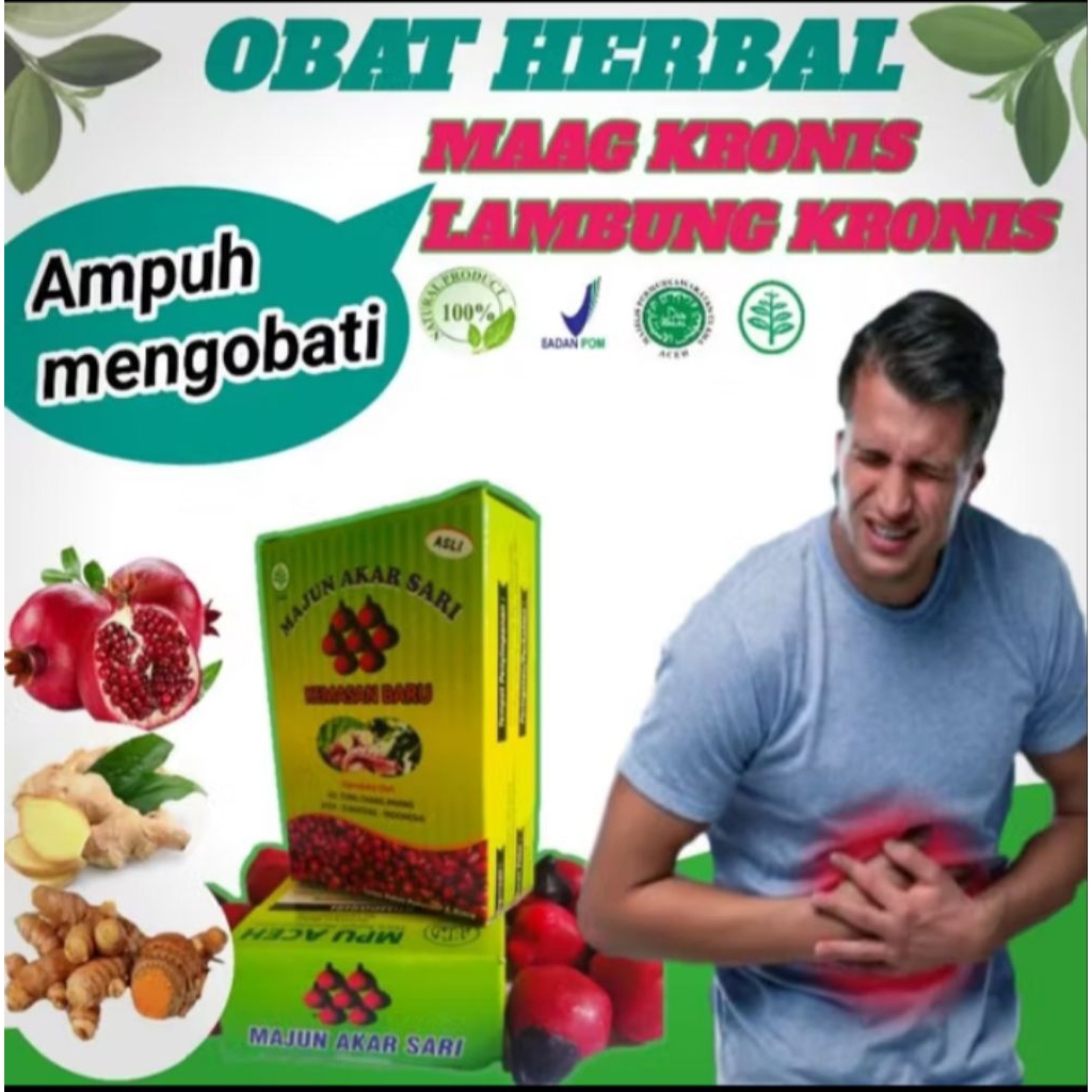 Majun Akar Sari Obat Herbal Maag Asam Lambung Kronis Ampuh
