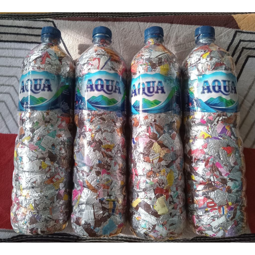 ecobrik botol AQUA 1,5liter