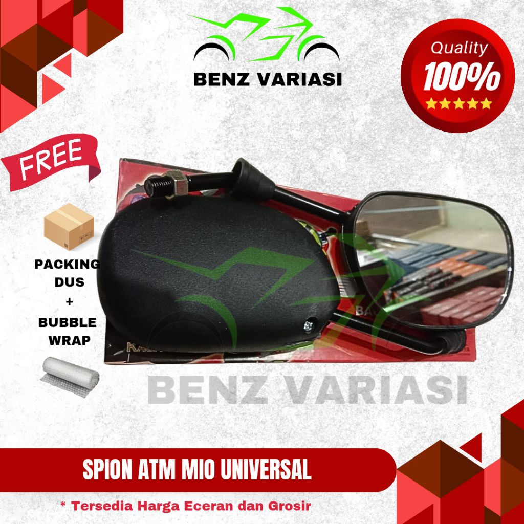 Spion Motor ATM Mio Original - Kaca Spion Bulat Yamaha Mio Standar Premium