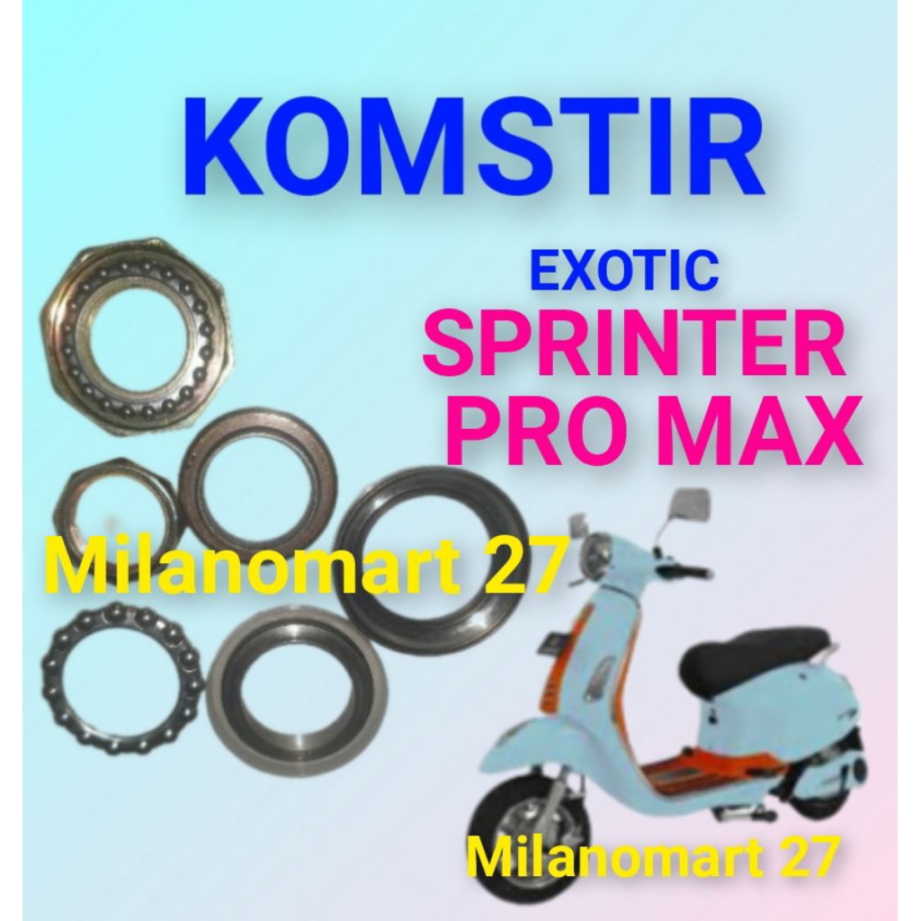 komstir exotic sprinter pro max kones headset motor listrik EXOTIC SPRINTER PRO MAX