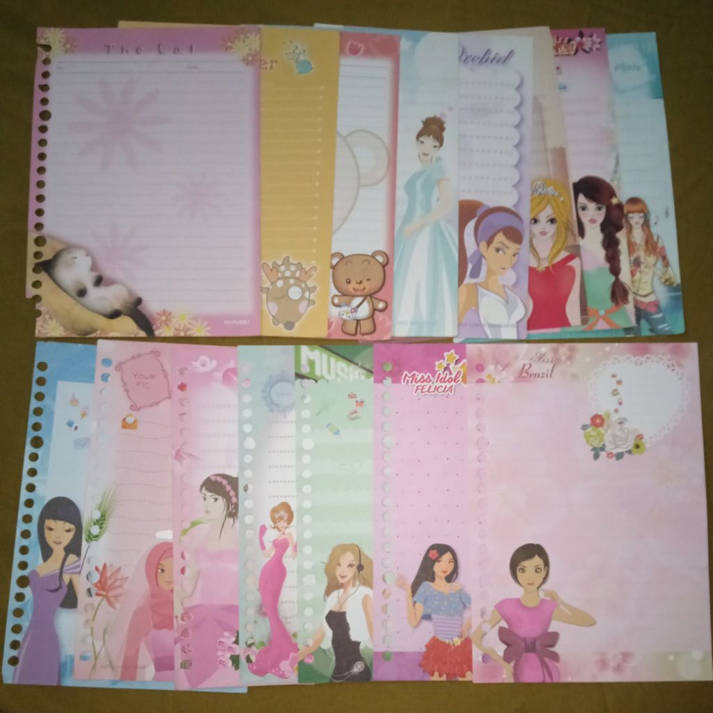 

[MINIMAL ORDER 5 PCS / 5 LEMBAR!!] KERTAS BINDER HARVEST LANGKA LOOSE LEAF ISI REFILL SATUAN ECERAN SERI MISS AMERICA LATIN PERU VENEZUELA PARAGUAY BRAZIL ARGENTINA URUGUAY BIODATA IDOL MUSLIMAH TULIP LAVENDER ORCHID SWEETY