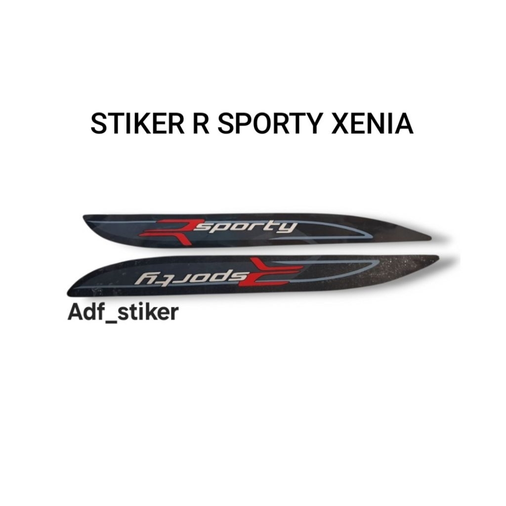 Stiker xenia R sporty original / sticker R sporty xenia / stiker body xenia r sporty