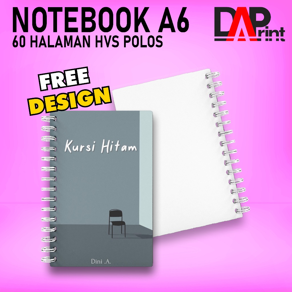 

Cetak Notebook Custom A6 Spiral 60 Halaman