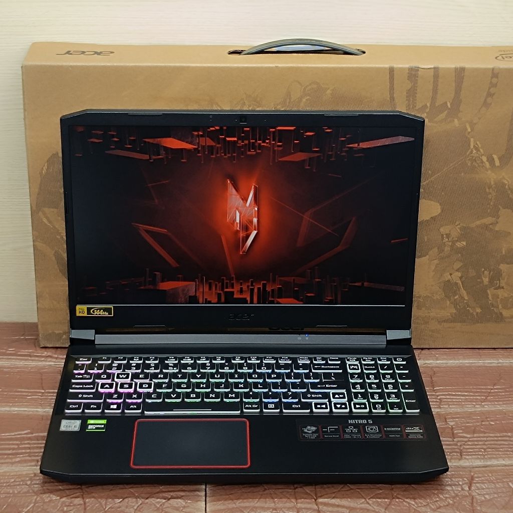 Laptop Acer NITRO 5 GAMING Intel Core i5-10300H RAM 8GB SSD 512GB GTX 1650 Ti GEN10 RGB