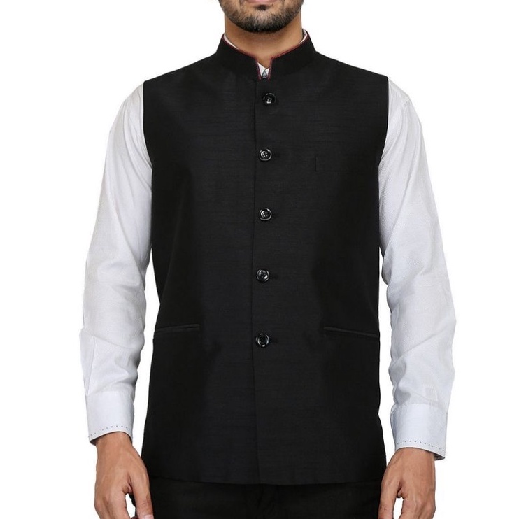 KODE E96W Rompi Pria Pakistan  Vest Muslim Bahan Jas  Rompi Sholat