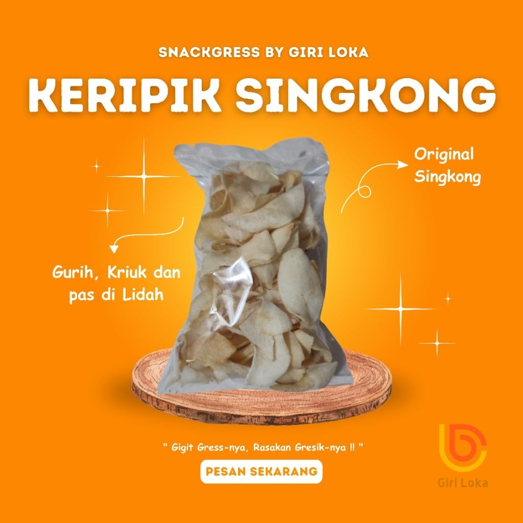 

[MURAH] KERIPIK SINGKONG | KERIPIK SINGKONG GURIH | OLEH - OLEH KHAS GRESIK