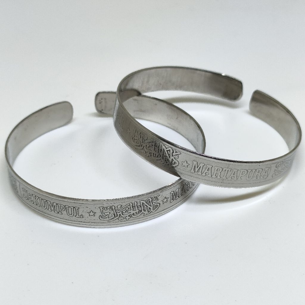 Gelang Stainless Tulisan Skp Mtp Besar Pria Wanita