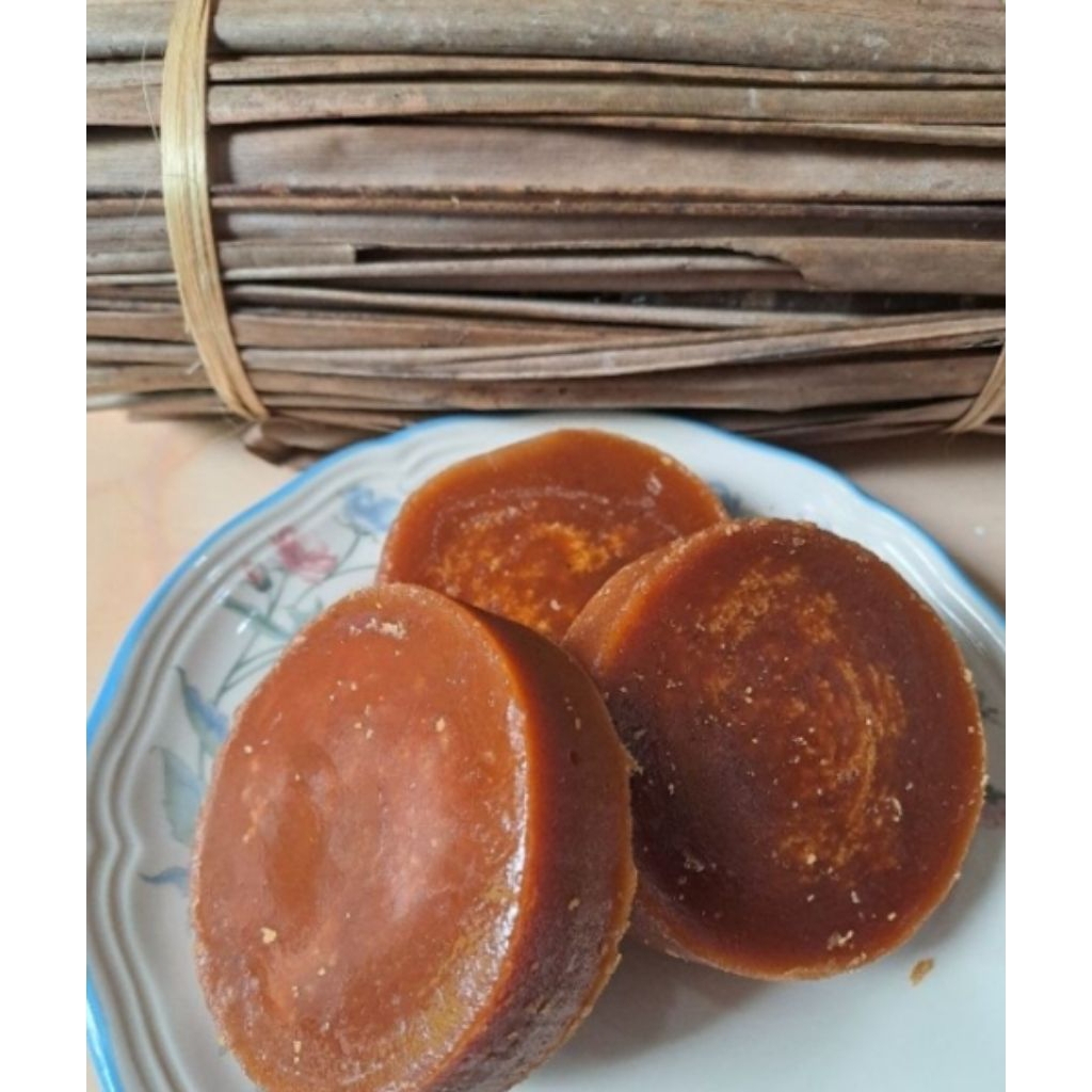 

Gula aren premium gula merah asli 100% aroma wangi pelem bungkus daun kering 1kg