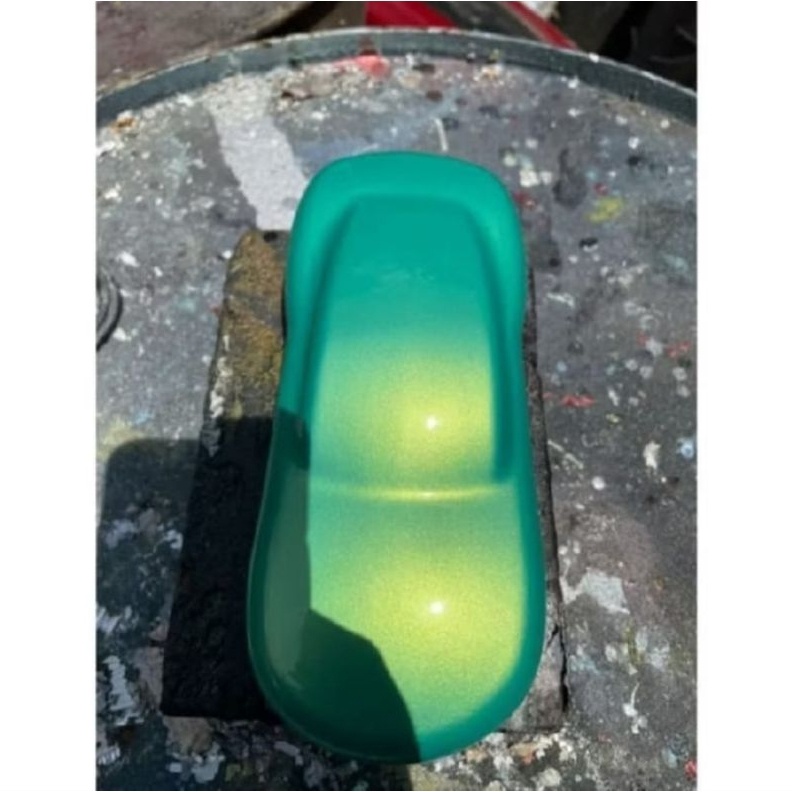 KODE K8P Cat Hijau MetalikCat Hijau Alien GreenCat Hijau Metalik PU