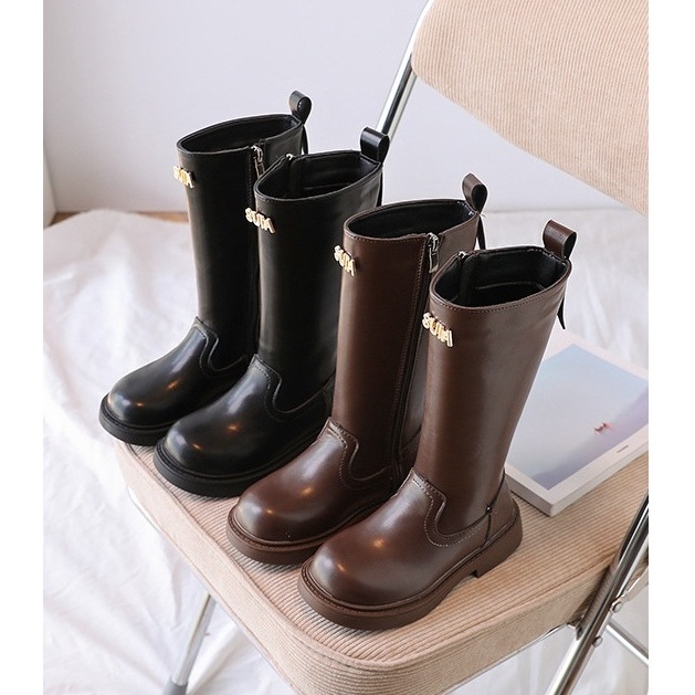 KODE B77K Sepatu Boots Anak Perempuan IMPORT KOREAN POLOS PANJANG F339 PREMIUM boots mantul