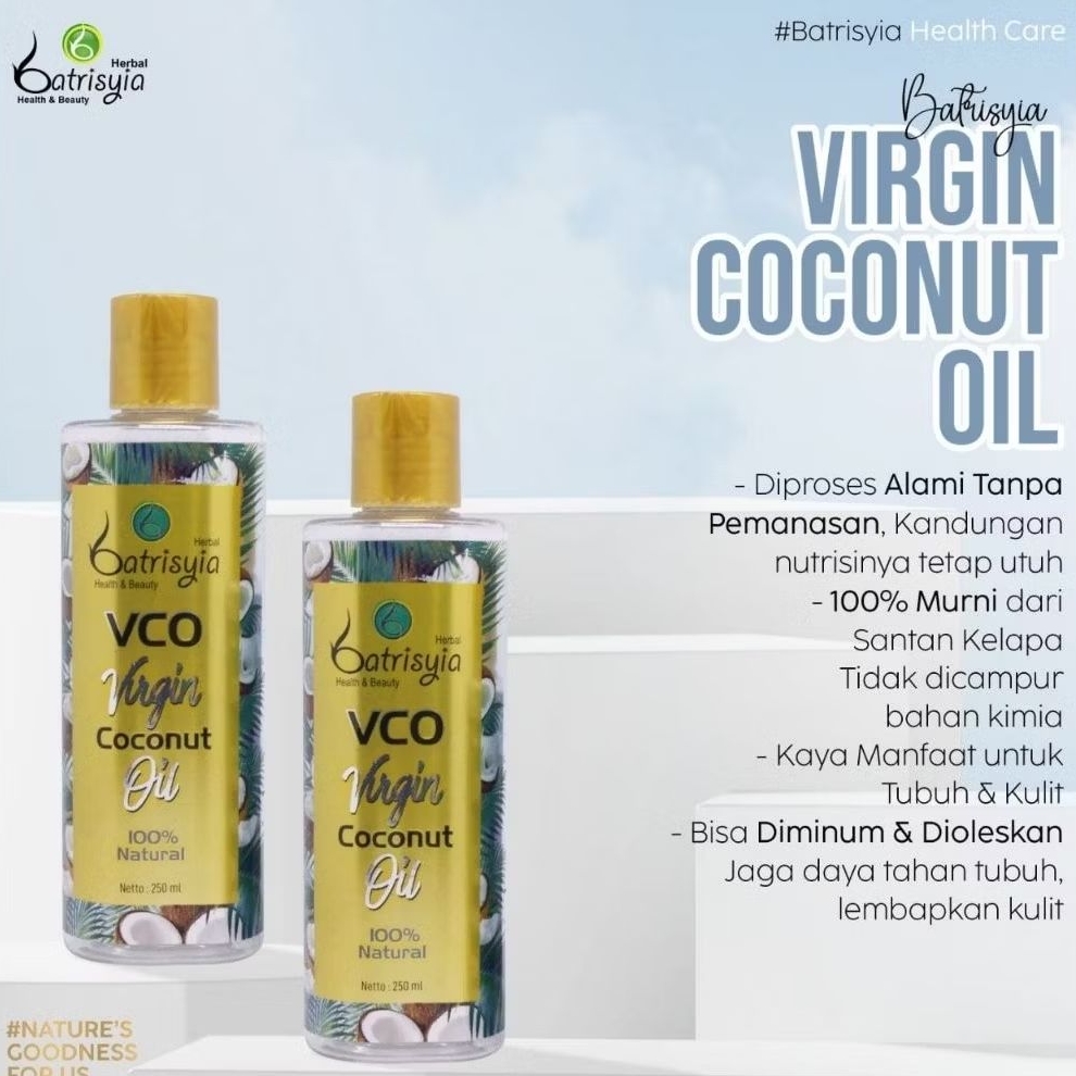

Virgin Coconut Oil (VCO) Batrisyia | Minyak Kelapa Murni | VCO