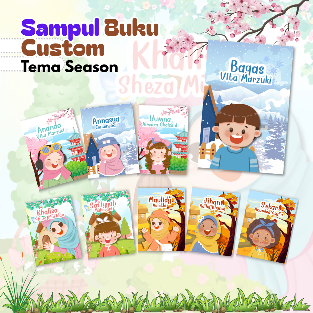 

BEST SELLER | Sampul Buku Custom Season Gemoy by Mimosa | SIDU BIGBOSS | Cover Khusus | Book Cover