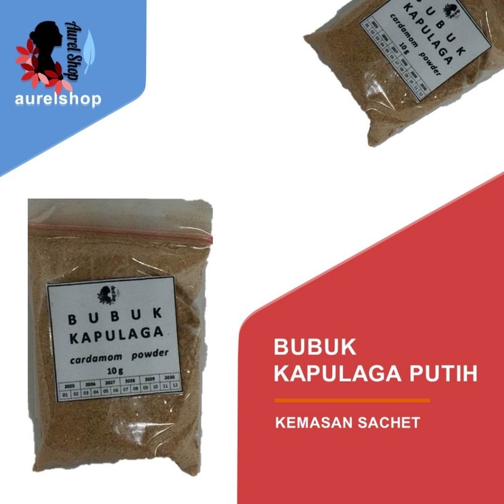 

Bubuk Kapulaga Putih murah kemasan Sachet 10g/ Cardamom