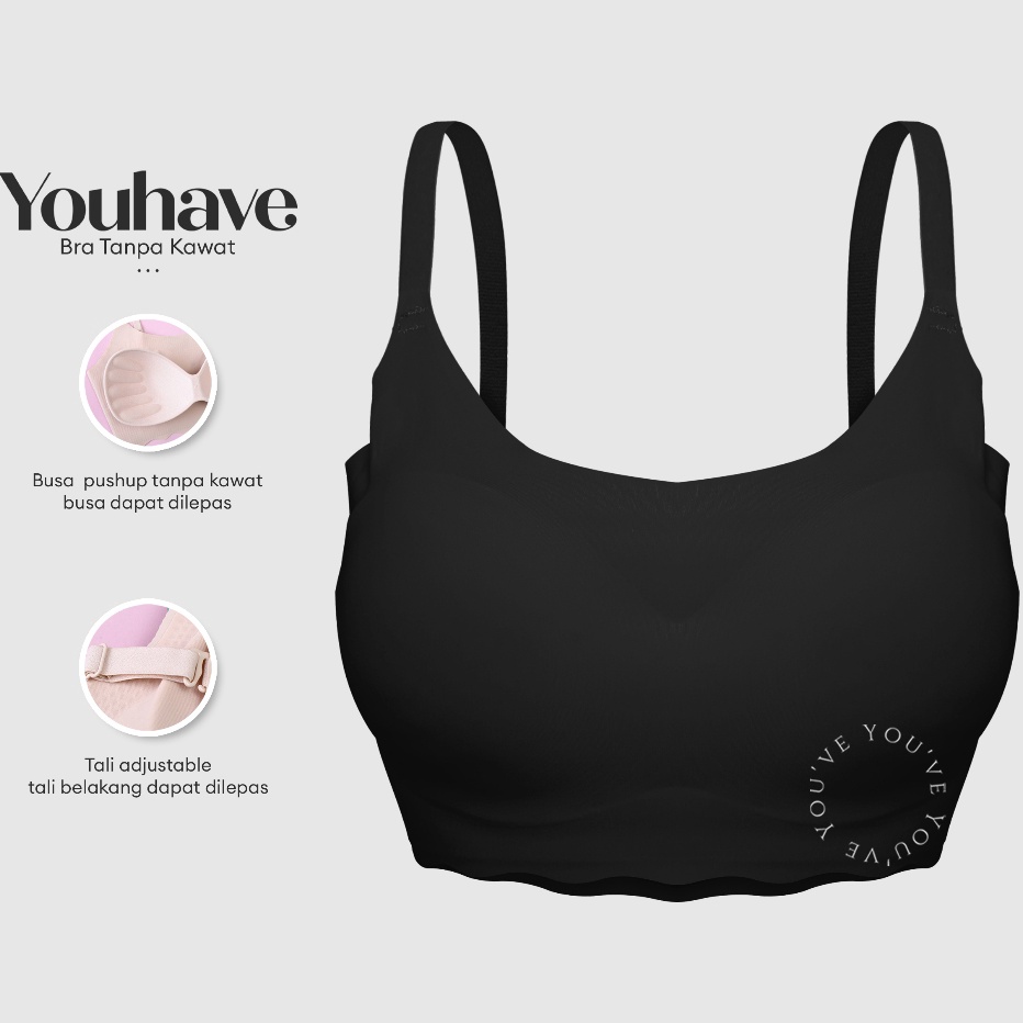 Kekinian Youve YouHave BH Seamless Sport Bra Seamless Bra BH Sport Wanita Bra Wanita Tanpa Kait 163