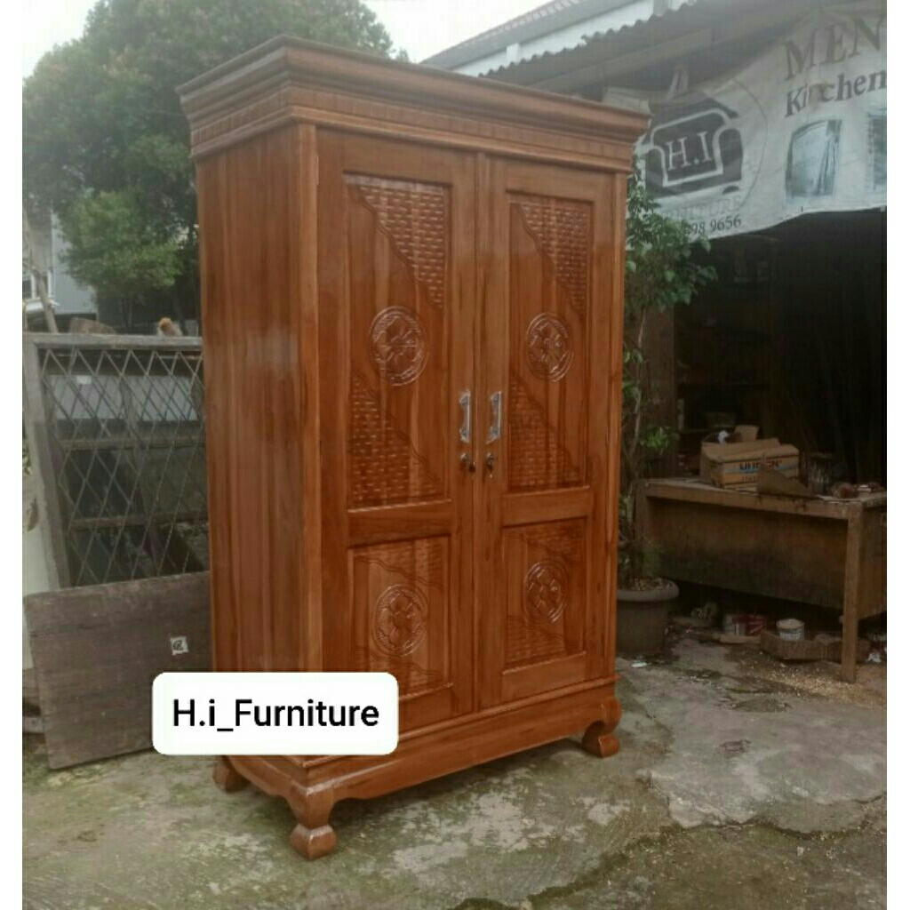 lemari jati pintu 2 lemari jati perhutani