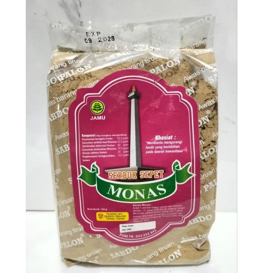 

Bubuk Sepetan cap Monas 250 gram - Sabdo Palon / Majakani bubuk