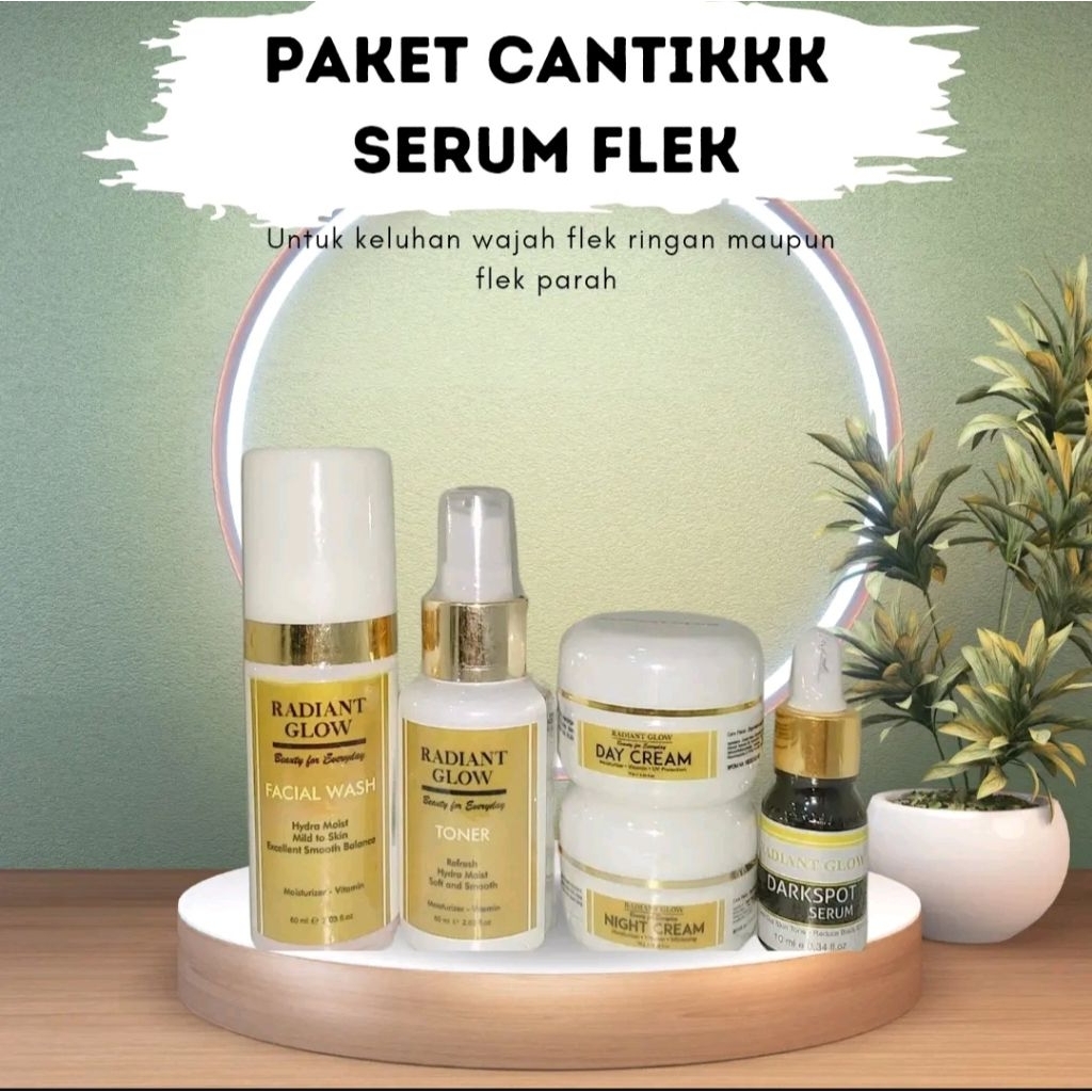 RADIANT glow paket cantik flek untuk wajah flek dan mencerahkan