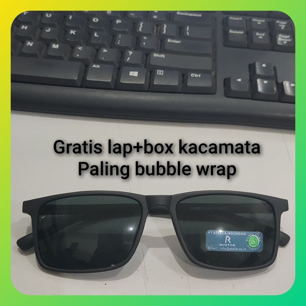 Kacamata hitam R3003 Gratis lap box kacamata